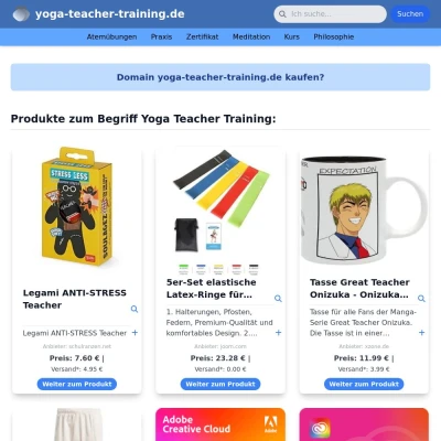 Screenshot yoga-teacher-training.de