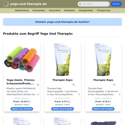 Screenshot yoga-und-therapie.de