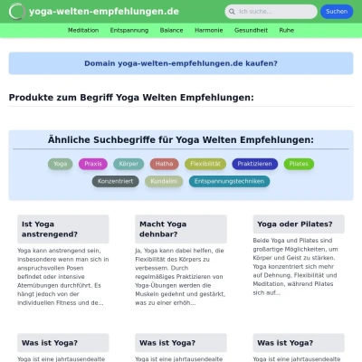 Screenshot yoga-welten-empfehlungen.de