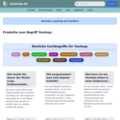 Screenshot youloop.de