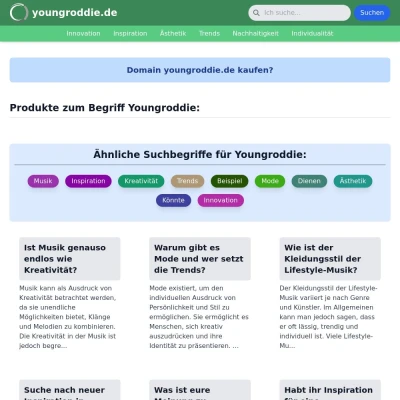 Screenshot youngroddie.de