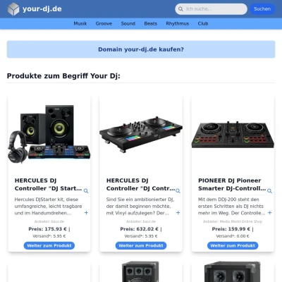 Screenshot your-dj.de