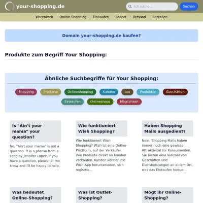 Screenshot your-shopping.de