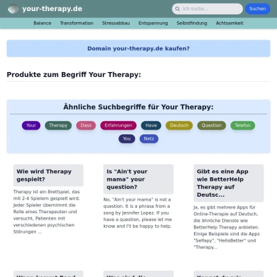 Screenshot your-therapy.de