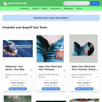 Screenshot your-tools.de
