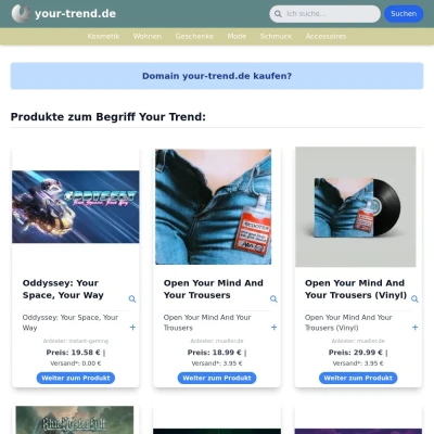 Screenshot your-trend.de