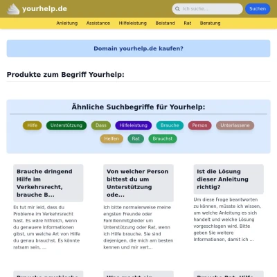 Screenshot yourhelp.de