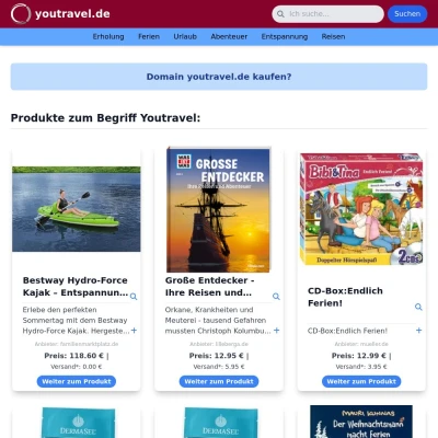 Screenshot youtravel.de