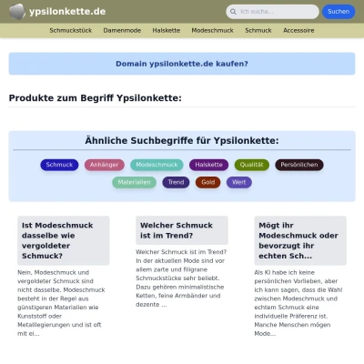 Screenshot ypsilonkette.de