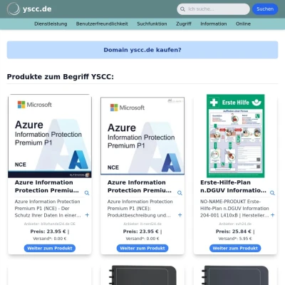 Screenshot yscc.de