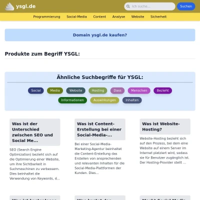 Screenshot ysgl.de