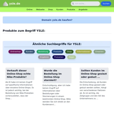 Screenshot ysle.de