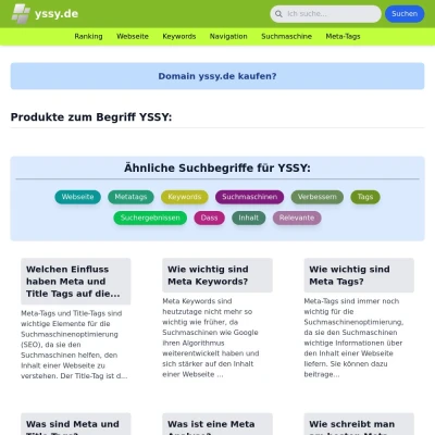 Screenshot yssy.de