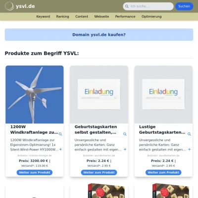 Screenshot ysvl.de