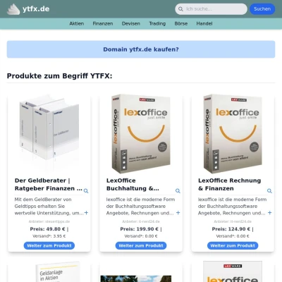 Screenshot ytfx.de