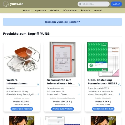 Screenshot yuns.de