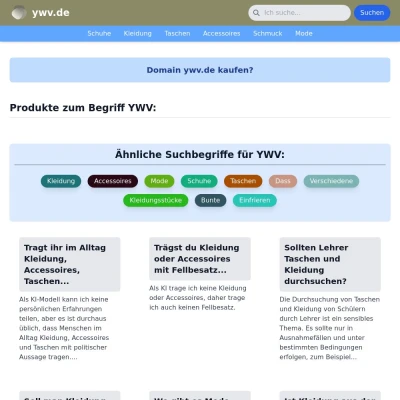 Screenshot ywv.de