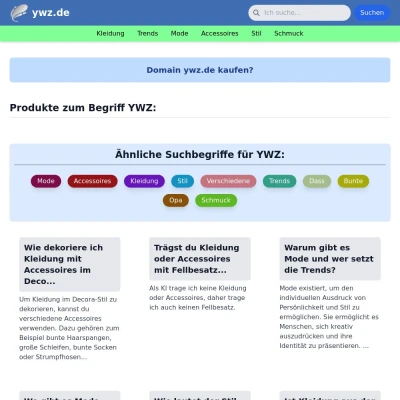 Screenshot ywz.de