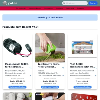 Screenshot yxd.de