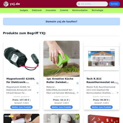 Screenshot yxj.de