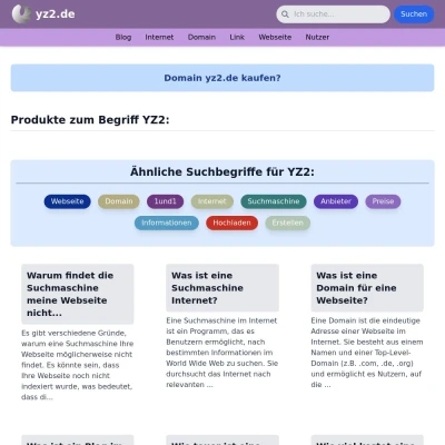 Screenshot yz2.de