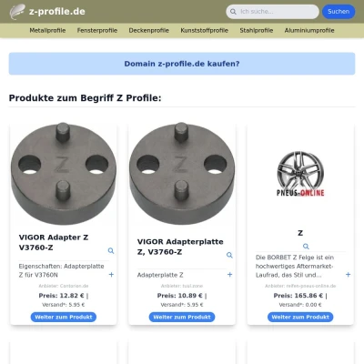 Screenshot z-profile.de