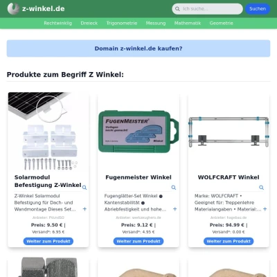 Screenshot z-winkel.de