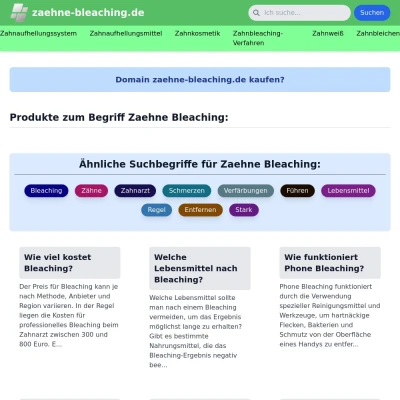 Screenshot zaehne-bleaching.de