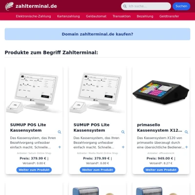 Screenshot zahlterminal.de
