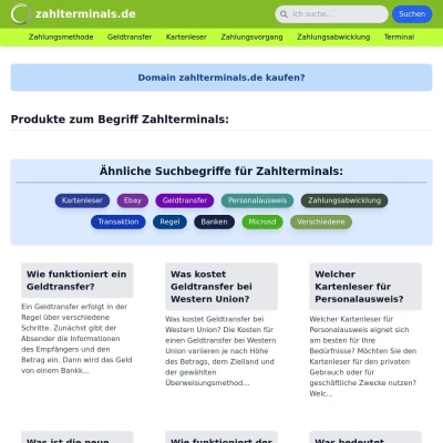 Screenshot zahlterminals.de