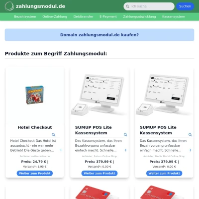 Screenshot zahlungsmodul.de