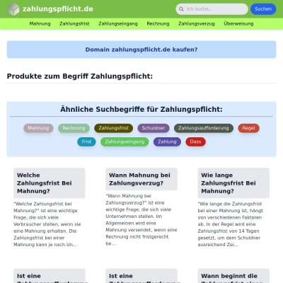 Screenshot zahlungspflicht.de