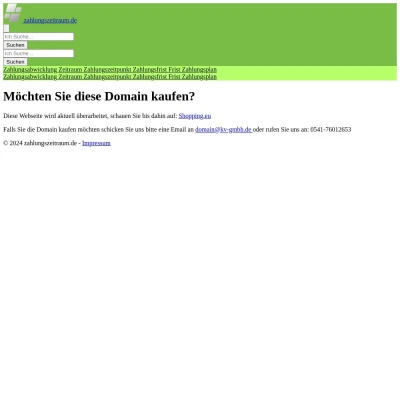 Screenshot zahlungszeitraum.de