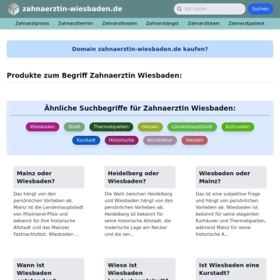Screenshot zahnaerztin-wiesbaden.de