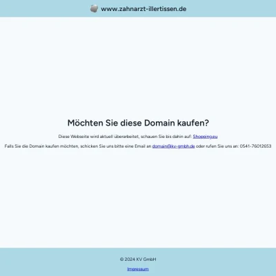 Screenshot zahnarzt-illertissen.de