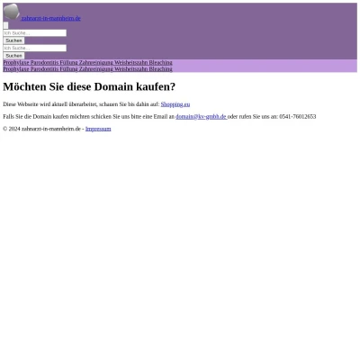 Screenshot zahnarzt-in-mannheim.de