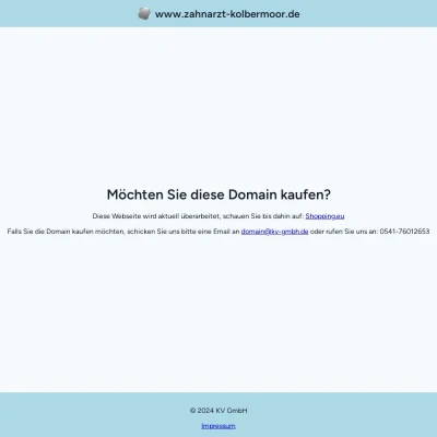 Screenshot zahnarzt-kolbermoor.de