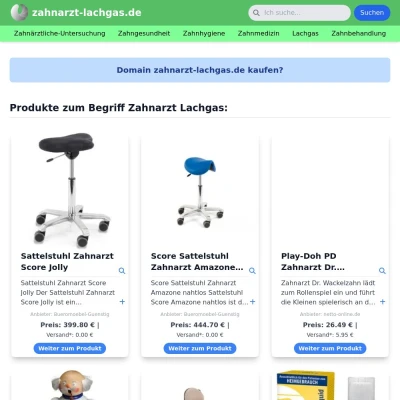 Screenshot zahnarzt-lachgas.de