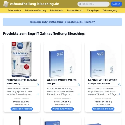 Screenshot zahnaufhellung-bleaching.de