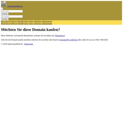 Screenshot zahnersatzdirekt.de