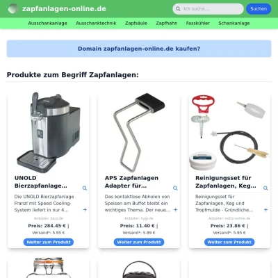 Screenshot zapfanlagen-online.de