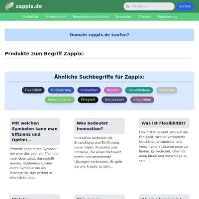 Screenshot zappix.de