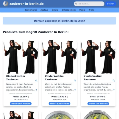 Screenshot zauberer-in-berlin.de