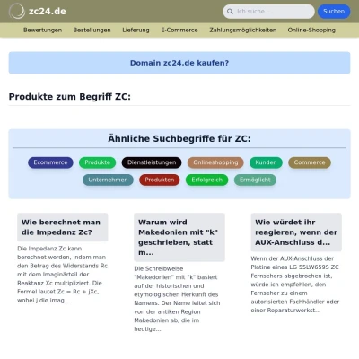 Screenshot zc24.de