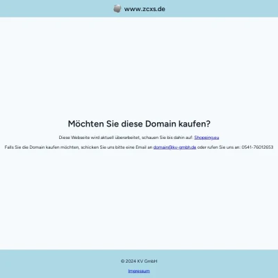 Screenshot zcxs.de