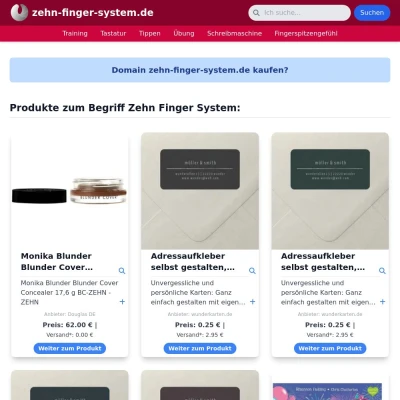 Screenshot zehn-finger-system.de