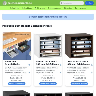 Screenshot zeichenschrank.de