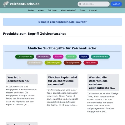 Screenshot zeichentusche.de