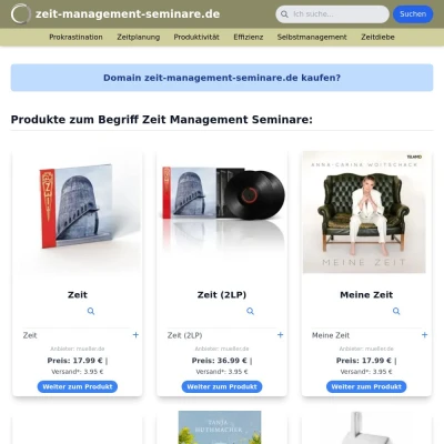 Screenshot zeit-management-seminare.de