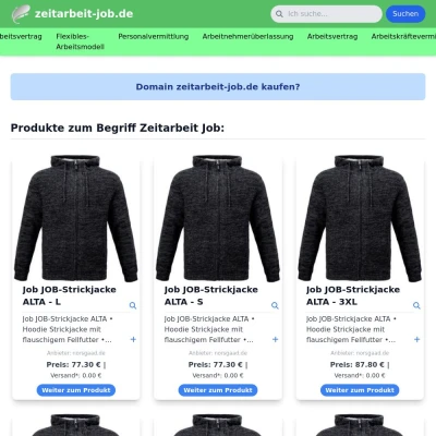Screenshot zeitarbeit-job.de
